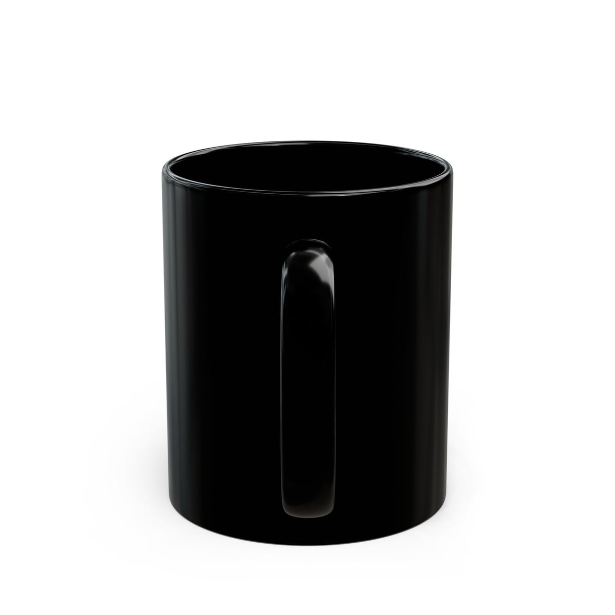 Replace the title with: Rainbow Lion Black Mug, 11oz | Colorful Mane Coffee & Tea Cup