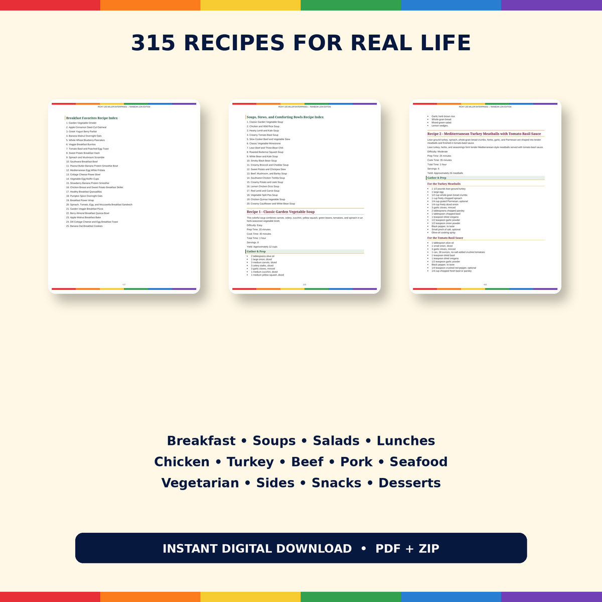 Complete Healthy Clean Eating Cookbook | 315 Recipes PDF