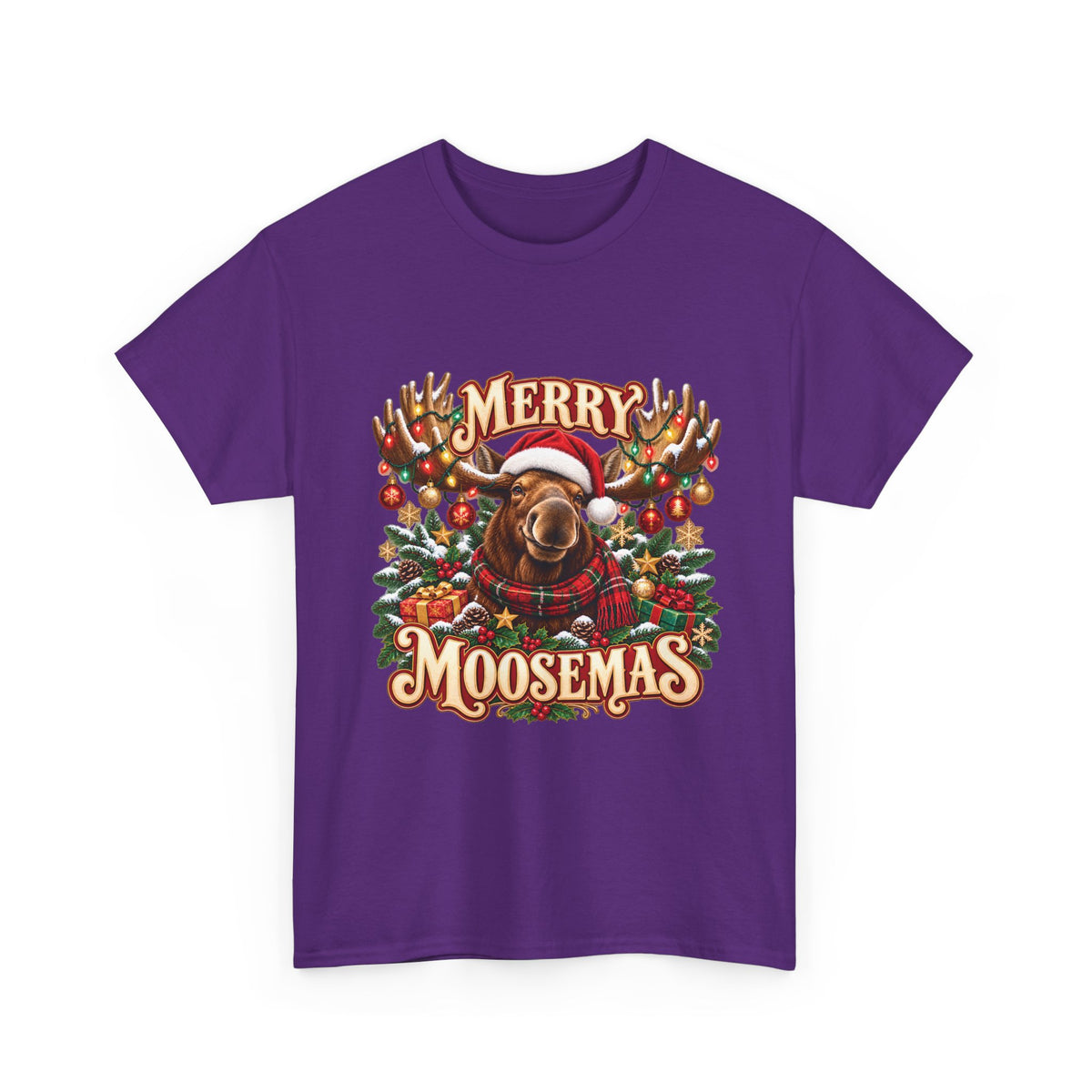 Merry Moosemas Christmas T-Shirt | Festive Moose Unisex Tee