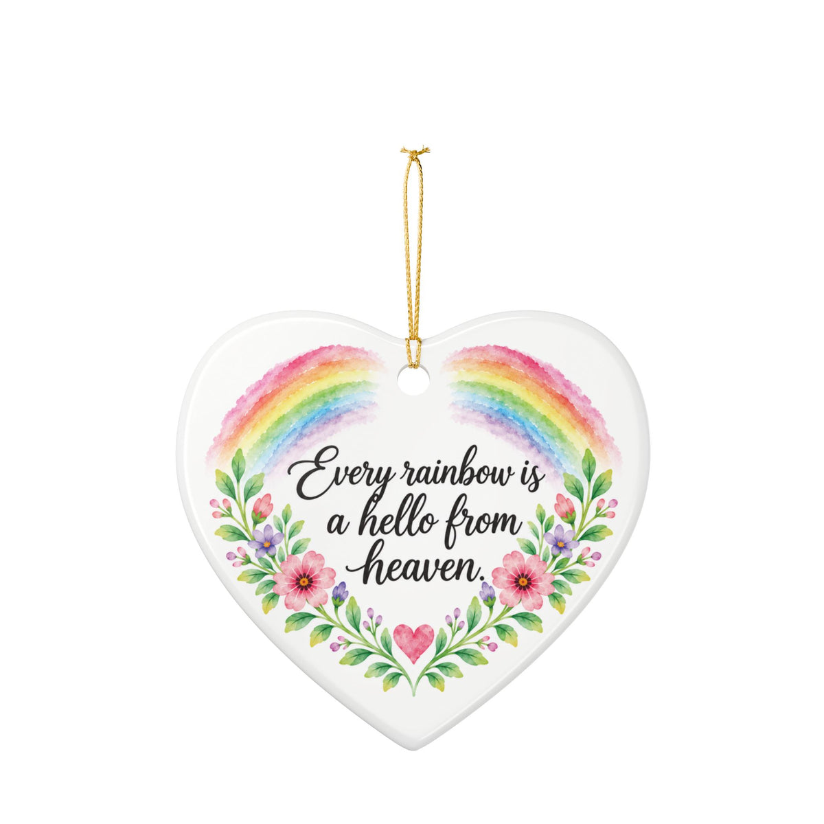 Personalized Pet Memorial Heart Ornament | Forever in Our Hearts