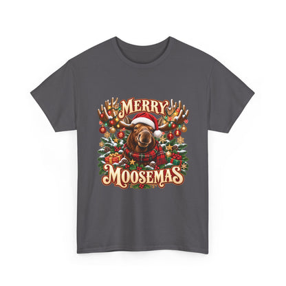 Merry Moosemas Christmas T-Shirt | Festive Moose Unisex Tee