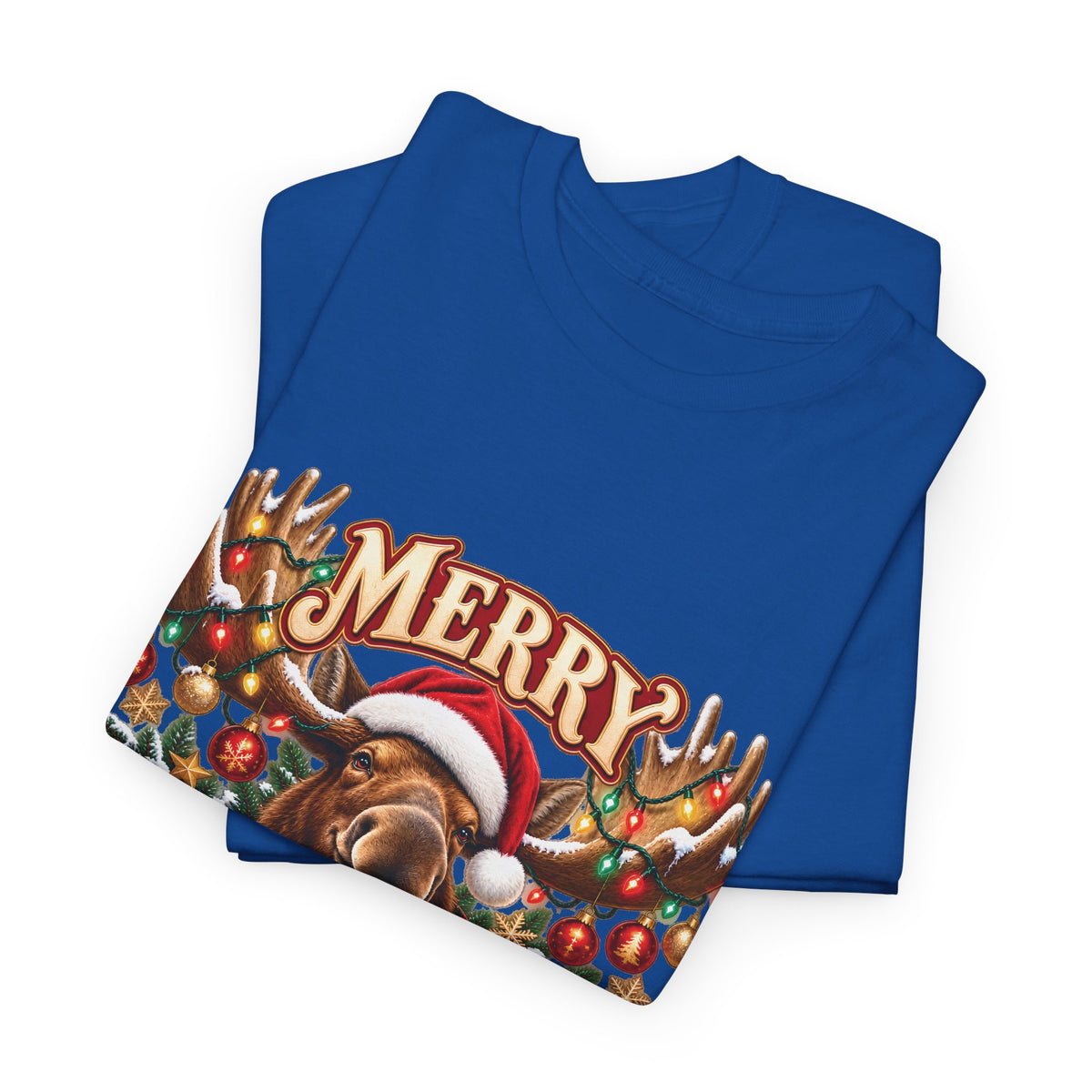 Merry Moosemas Christmas T-Shirt | Festive Moose Unisex Tee