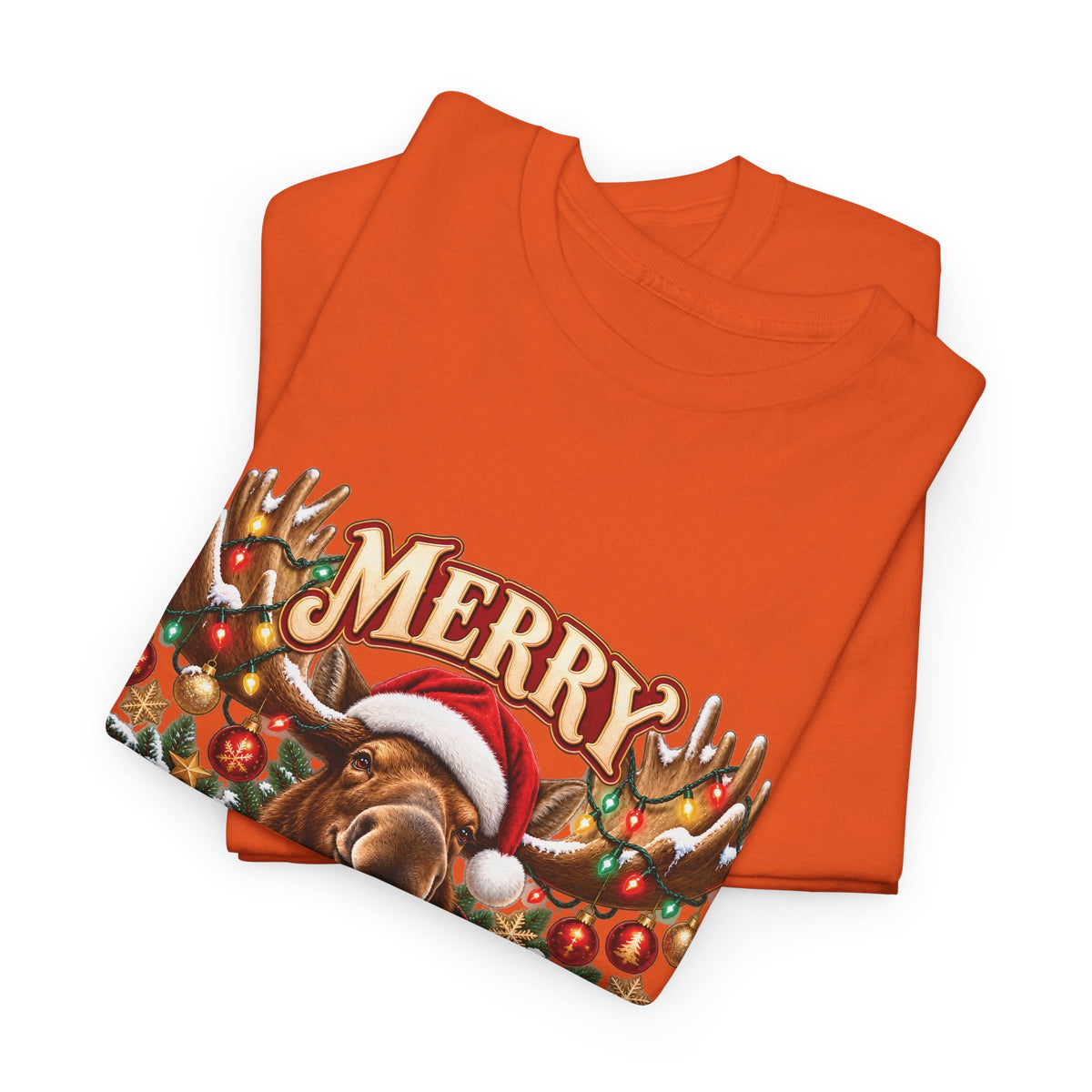 Merry Moosemas Christmas T-Shirt | Festive Moose Unisex Tee