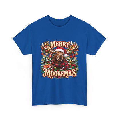Merry Moosemas Christmas T-Shirt | Festive Moose Unisex Tee