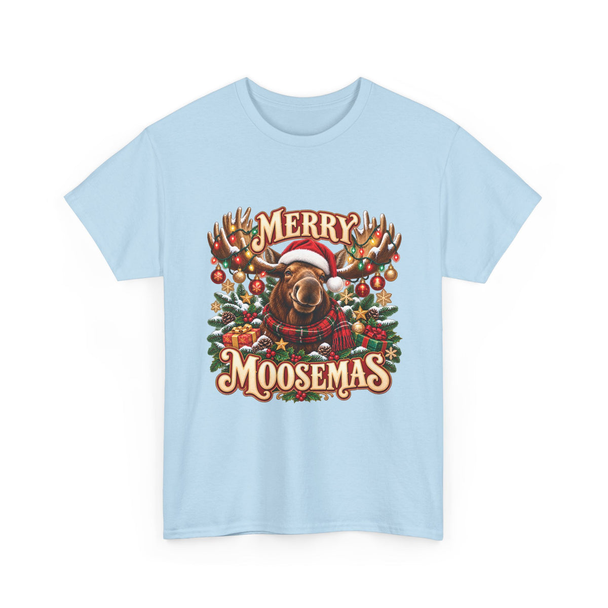 Merry Moosemas Christmas T-Shirt | Festive Moose Unisex Tee