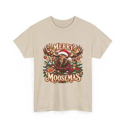 Merry Moosemas Christmas T-Shirt | Festive Moose Unisex Tee