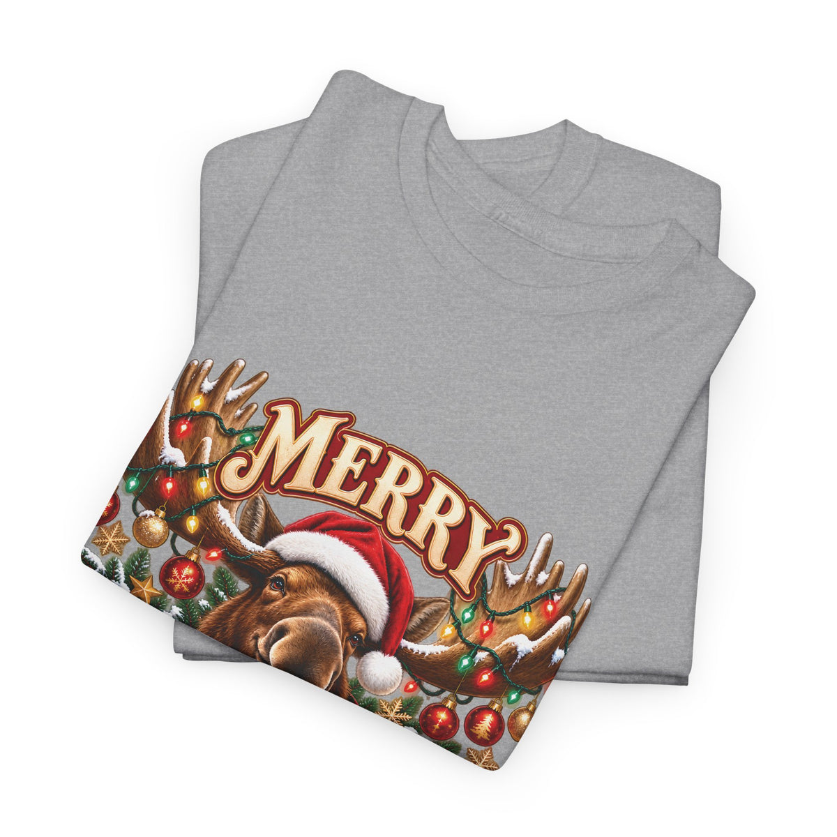 Merry Moosemas Christmas T-Shirt | Festive Moose Unisex Tee