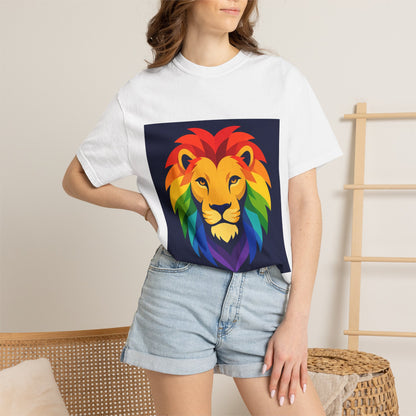Rainbow Lion T-Shirt — Pride Colorful Lion Graphic Tee