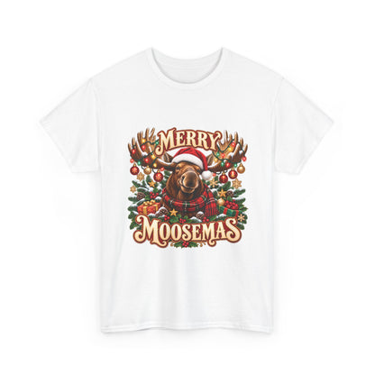 Merry Moosemas Christmas T-Shirt | Festive Moose Unisex Tee