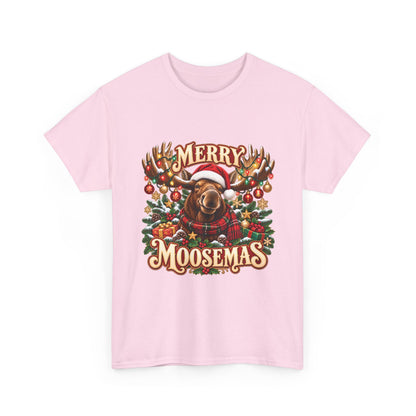 Merry Moosemas Christmas T-Shirt | Festive Moose Unisex Tee
