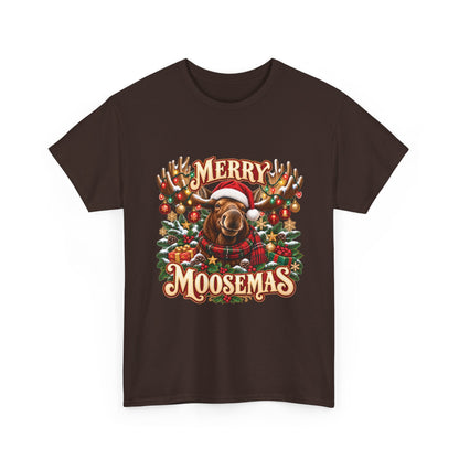 Merry Moosemas Christmas T-Shirt | Festive Moose Unisex Tee
