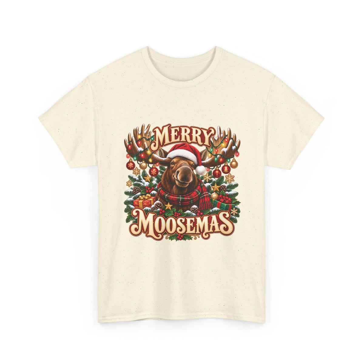 Merry Moosemas Christmas T-Shirt | Festive Moose Unisex Tee