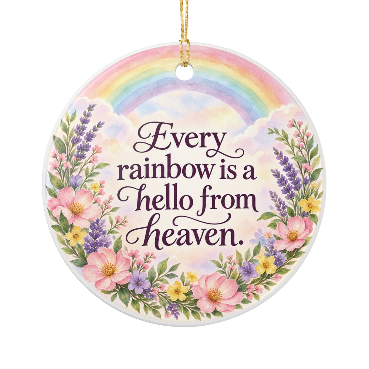 Personalized Pet Memorial Round Ornament | Forever in Our Hearts