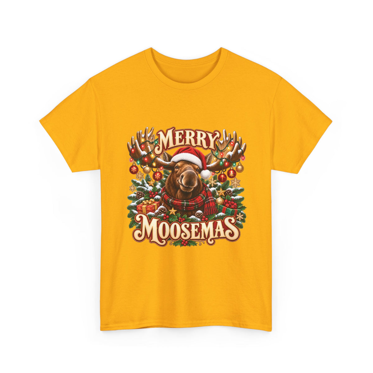 Merry Moosemas Christmas T-Shirt | Festive Moose Unisex Tee