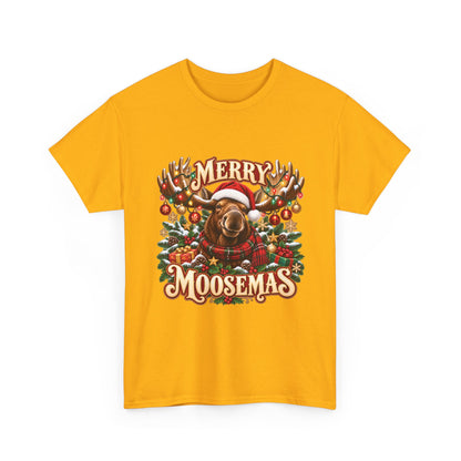 Merry Moosemas Christmas T-Shirt | Festive Moose Unisex Tee