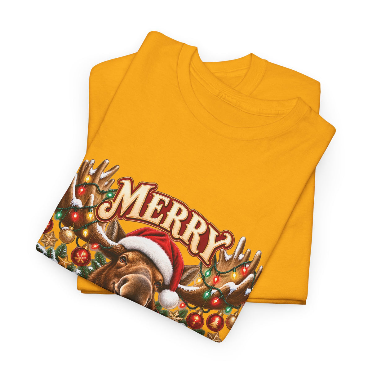 Merry Moosemas Christmas T-Shirt | Festive Moose Unisex Tee