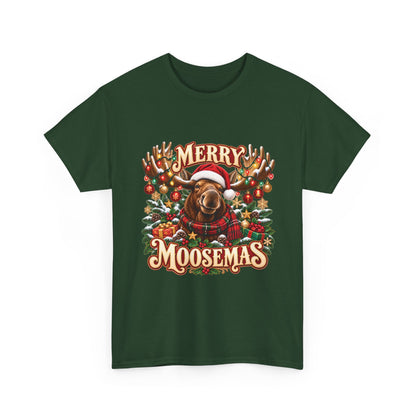 Merry Moosemas Christmas T-Shirt | Festive Moose Unisex Tee