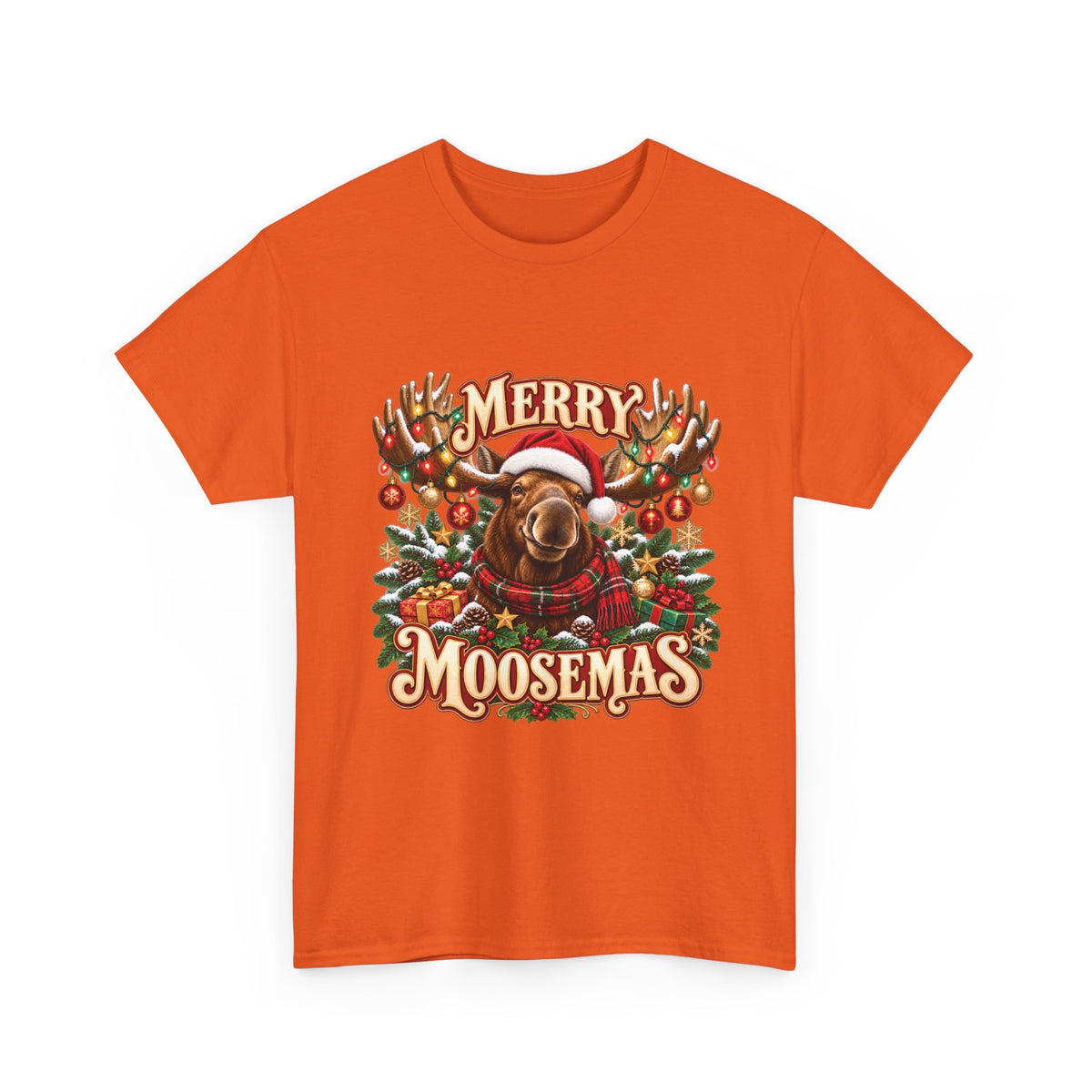 Merry Moosemas Christmas T-Shirt | Festive Moose Unisex Tee