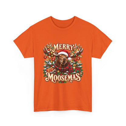 Merry Moosemas Christmas T-Shirt | Festive Moose Unisex Tee