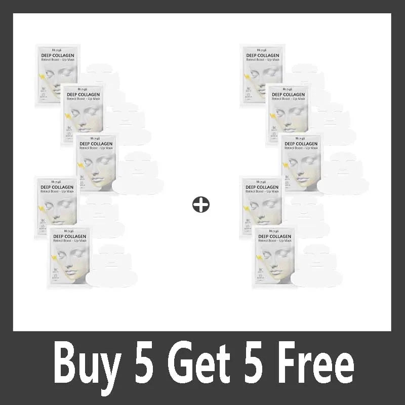 Portable Deep Collagen Mask Moisturizing Firming Nourish Pore Shrinking Smooth Brightening Skin Retinol Boost-Up Mask
